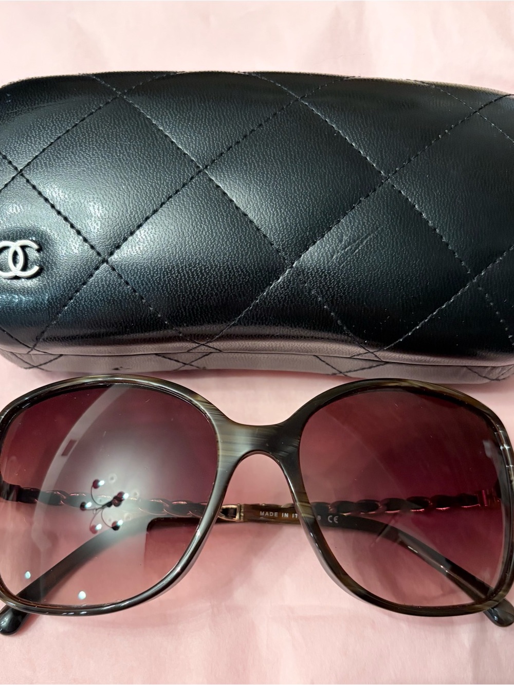 CHANEL Brown Gradient Oversized Square Sunglasses - Picture 13 of 15